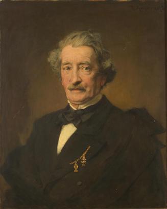 Franz Rumpler, Der Jurist und Schriftsteller Franz Theobald Freiherr von Rizy, 1878, Öl auf Hol ...