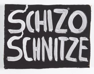 Elisabeth von Samsonow, SCHIZO SCHNITZE, 2011, Acryl auf Karton, 29,5 × 40 cm, Belvedere, Wien, ...