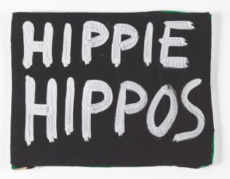 Elisabeth von Samsonow, HIPPIE HIPPOS, 2011, Acryl auf Karton, 23,5 × 30,5 cm, Belvedere, Wien, ...