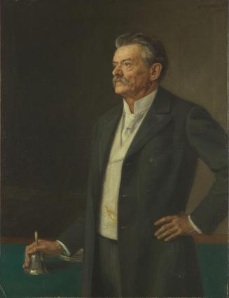 Rudolf Konopa, Der Reichstagspräsident Dr. Theodor Kathrein, 1902, Öl auf Leinwand, 121 x 93 cm ...
