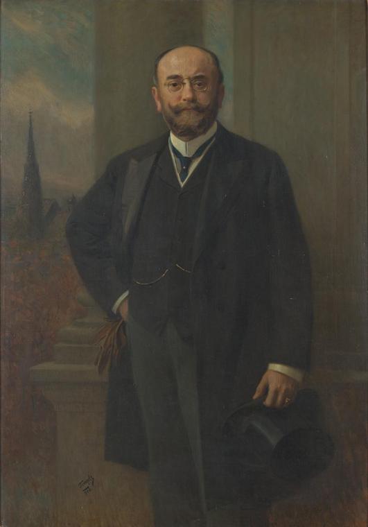 Hans Temple, Der Wiener Bürgermeister Dr. Richard Weiskirchner, 1910, Öl auf Leinwand, 141 x 99 ...