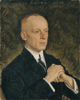 Ferdinand Kitt, Herrenbildnis, 1919, Öl auf Leinwand, 63 x 50 cm, Belvedere, Wien, Inv.-Nr. 630 ...