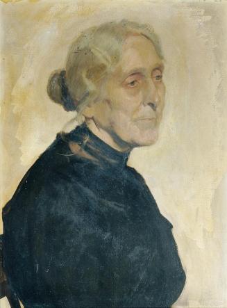 Josef Wawra, Porträt einer alten Dame, undatiert, Öl auf Pappe, 52 x 39 cm, Belvedere, Wien, In ...