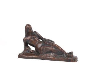 Fritz Wotruba, Kleine Liegende, 1934, Bronze, 36 × 20,5 × 14 cm, Belvedere, Wien, Inv.-Nr. FW 1 ...