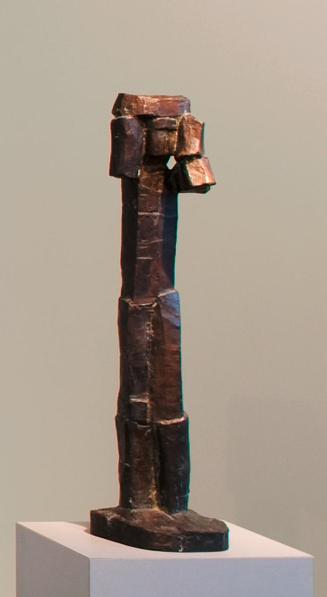 Fritz Wotruba, Stehende Figur (mit erhobenen Armen), 1958, Bronze, 82,5 × 20 × 22 cm, Belvedere ...