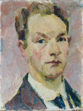 Matthias May, Selbstbildnis, 1923, Öl auf Leinwand, 43,8 × 33 cm, Belvedere, Wien, Inv.-Nr. 472 ...