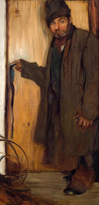 Elena Luksch-Makowsky, Der Zwerg, 1900, Öl auf Leinwand, 145,5 × 71 cm, Belvedere, Wien, Inv.-N ...