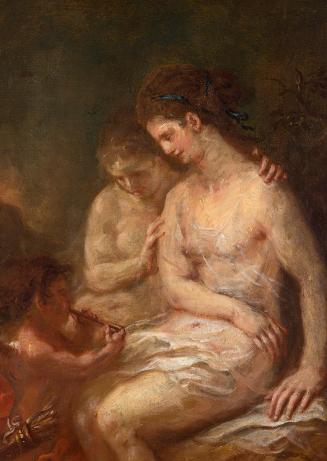 Martin Johann Schmidt, Zwei Nymphen mit Amor, um 1795, Öl auf Leinwand, 44 x 33 cm, Belvedere,  ...