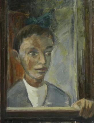 Walther Gamerith, Knabe am Fenster, vor 1949, Öl auf Leinwand, 66 x 51 cm, Belvedere, Wien, Inv ...