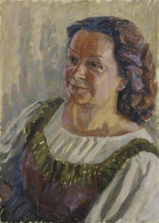 Walther Gamerith, Dame in Tracht, vor 1949, Öl auf Karton, 70 x 49 cm, Belvedere, Wien, Inv.-Nr ...