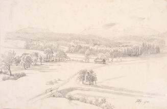 Theodor Alphons, Blick ins Land, 1894, Bleistift auf Papier, 16,8 × 25,8 cm, Belvedere, Wien, I ...