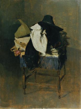 Franz Rumpler, Kostüme auf einem Stuhl, 1886, Öl auf Leinwand, 52 x 38 cm, Belvedere, Wien, Inv ...