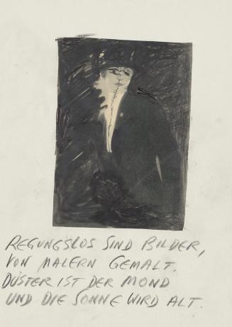 Günter Brus, Irrfahrt in den Geheimniskram, 2002, Mixed Media auf Papier, 29,7 × 21 cm, Belvede ...