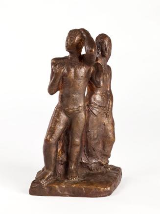 Fritz Wotruba, Doppelfigur, 1927/28, Bronze, 34,5 × 22,5 × 17 cm, Belvedere, Wien, Inv.-Nr. FW  ...