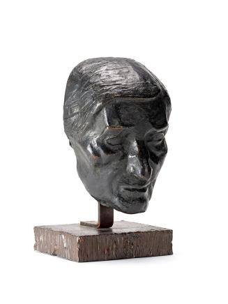 Fritz Wotruba, Portrait-Kopf der Mutter des Künstlers, 1934, Bronze, 19 × 13,5 × 9 cm, Belveder ...