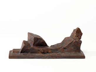 Fritz Wotruba, Kleine liegende Figur II, 1953, Bronze, 15,5 × 41,5 × 15,5 cm, Belvedere, Wien,  ...