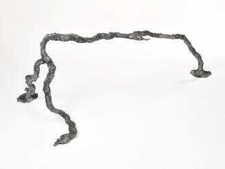 Angelika Loderer, Schüttloch (8), 2017, Aluminium patiniert, 78 × 220 × 110 cm, Belvedere, Wien ...