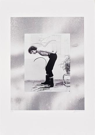 Christian Ludwig Attersee, Der Segelstab Nr. 4 (5-teiliger Fotozyklus), 1972/2003, Foto: 30 × 2 ...