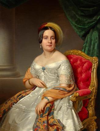 Anton Einsle, Louise von Wertheimstein, geborene Biedermann, 1845, Öl auf Leinwand, 116,5 × 90  ...