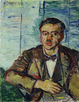 Herbert Boeckl, Porträt Arnold Clementschitsch, 1928, Öl auf Leinwand, 90,5 x 70,5 cm, Belveder ...