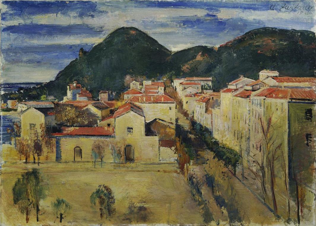 Anton Faistauer, Ajaccio, 1926, Öl auf Leinwand, 73 x 100 cm, Belvedere, Wien, Inv.-Nr. 3343
