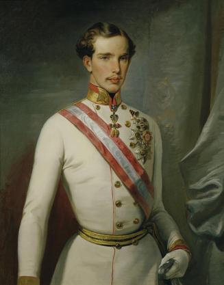 Karl von Blaas, Kaiser Franz Joseph in Uniform, um 1850, Öl auf Leinwand, 96 x 76 cm, Belvedere ...
