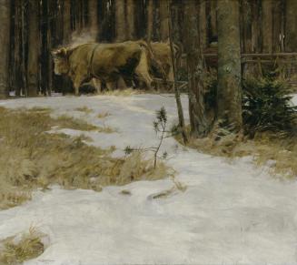 Fritz Zerritsch der Jüngere, Im Holz (In der Au), 1913, Öl auf Leinwand, 130,5 x 145,5 cm, Belv ...