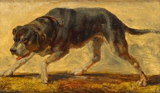 Johann Till, Hundestudie, um 1870/1880, Öl auf Karton, 12,5 × 21,8 cm, Belvedere, Wien, Inv.-Nr ...