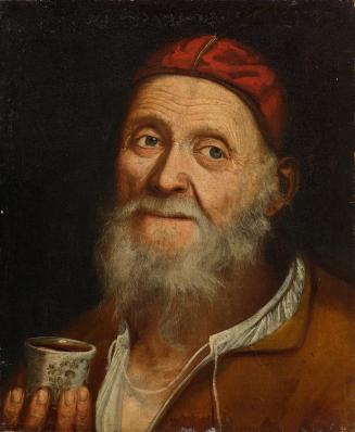 Balthasar Denner, Alter Mann mit Kaffeehäferl, 1720/1740, Öl auf Leinwand, ungerahmt: 45,5 × 38 ...