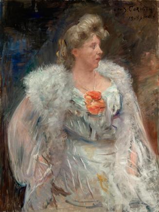 Lovis Corinth, Die Sängerin Frieda Halbe, 1905, Öl auf Leinwand, 120 x 90 cm, Wien, Belvedere,  ...