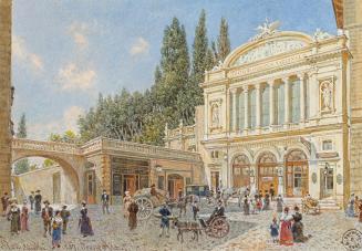Franz Alt, Nationaltheater in Rom, 1887, Aquarell auf Papier, Blattmaße: 19,4 × 28 cm, Belveder ...
