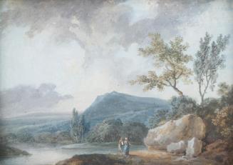 Johann Christian Brand, Landschaft, 1770/1800, Gouache auf Papier, 7,5 × 11 cm, Belvedere, Wien ...