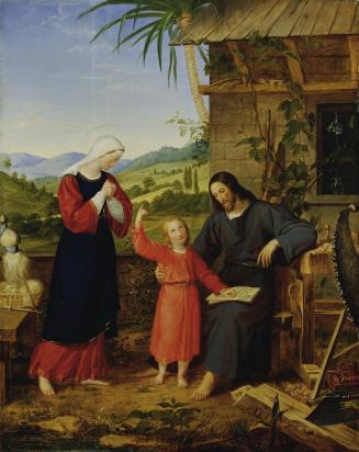 M. J. Pelizotti, Heilige Familie, 1824, Öl auf Holz, 51 x 40,5 cm, Belvedere, Wien, Inv.-Nr. 62 ...