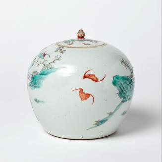 Chinesische Vase mit Deckel, undatiert, Porzellan, 22 × 22 × 22 cm, Belvedere, Wien, Inv.-Nr. 7 ...