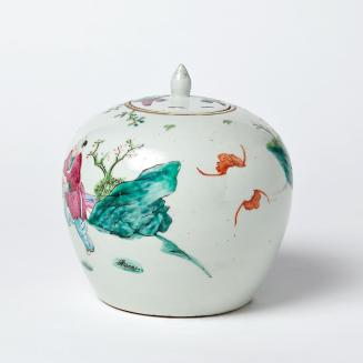 Chinesische Vase mit Deckel, undatiert, Porzellan, 24 × 21 × 21 cm, Belvedere, Wien, Inv.-Nr. 7 ...