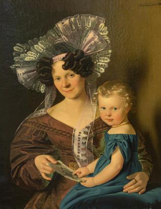 Anton Einsle, Mutter mit Kind, 1830, Öl auf Leinwand, 83 × 66 cm, Belvedere, Wien, Inv.-Nr. 117 ...