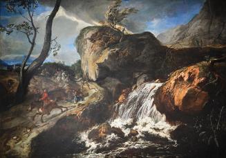 Anton Faistenberger, Landschaft mit Überfall, um 1700, Öl auf Leinwand, 160 x 228 cm, Belvedere ...