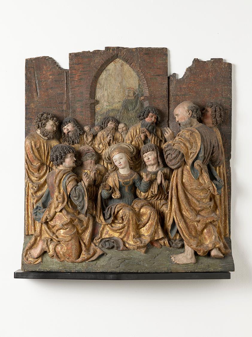 Meister von Irrsdorf (Umkreis), Herabkunft des Heiligen Geistes (Pfingstfest), um 1520, Lindenh ...