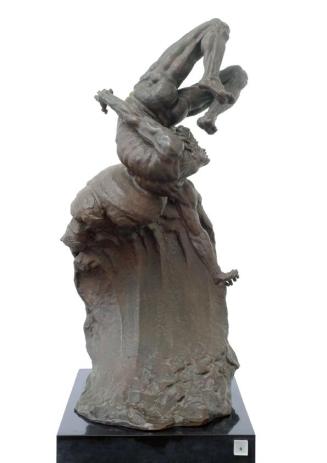Gustinus Ambrosi, Ikaros, um 1923, Bronze auf Marmor-Postament, H: 117 cm, Belvedere, Wien, Inv ...