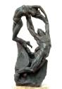 Gustinus Ambrosi, Orpheus und Eurydike, 1919, Bronze auf Onyx/ Marmor-Postament, H: 50,5 cm, Be ...