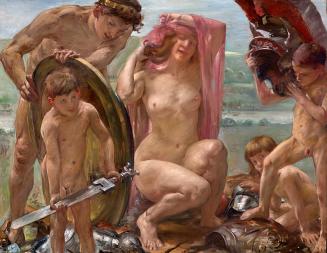 Lovis Corinth, Die Waffen des Mars, 1910, Öl auf Leinwand, 141,5 × 181 cm, Belvedere, Wien, Inv ...