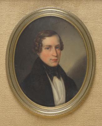 Unbekannter Künstler, Herrenportrait, 1820/1840, Öl auf Elfenbein, 14,2 × 11,2 cm, Schenkung Sa ...