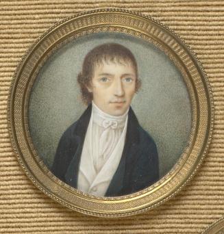 Unbekannter Künstler, Herrenportrait, um 1815, Elfenbein, D: 5,7 cm, Schenkung Sammlung Maurer, ...