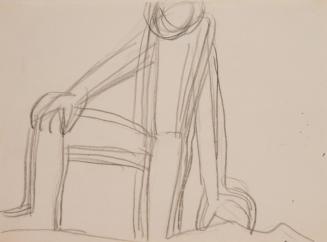 Fritz Wotruba, Figur, hockend, undatiert, Bleistift auf Papier
, Blattmaße: 21 × 28,8 cm, Belv ...