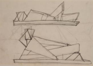 Fritz Wotruba, Zwei liegende Figuren, undatiert, Bleistift auf Papier
, Blattmaße: 20,9 × 29,6 ...
