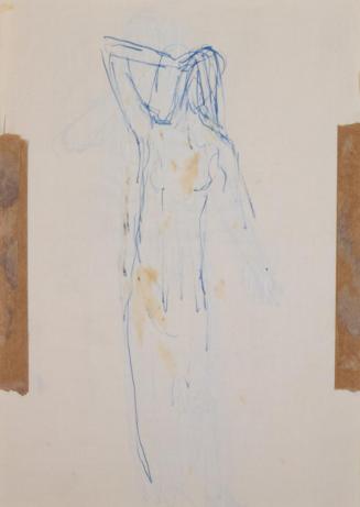 Fritz Wotruba, Weibliche Figur, um 1945, Tinte, Feder auf Papier
, Blattmaße: 29,6 × 21 cm, Be ...