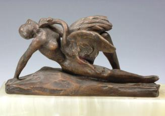 Gustinus Ambrosi, Leda mit dem Schwan, um 1920, Bronze, H: 6 cm, Belvedere, Wien, Inv.-Nr. A 12 ...