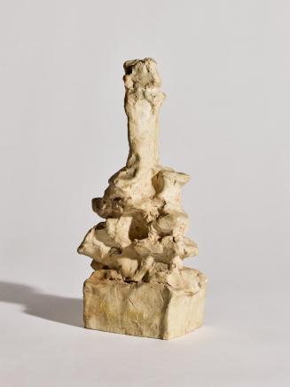 Fritz Wotruba, Figur mit Sockel, 1969, Gipsguss nach Tonmodell, 19 × 5 × 9,5 cm, Belvedere, Wie ...
