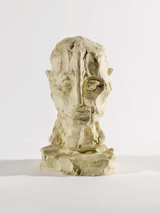 Fritz Wotruba, Kopf eines Mannes, 1972, Gipsguss nach Tonmodell, 17,5 × 10 × 12,5 cm, Belvedere ...