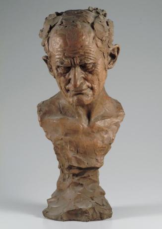 Gustinus Ambrosi, Oskar Stössel, 1925, Gips, getönt, H: 47 cm, Belvedere, Wien, Inv.-Nr. A 174a